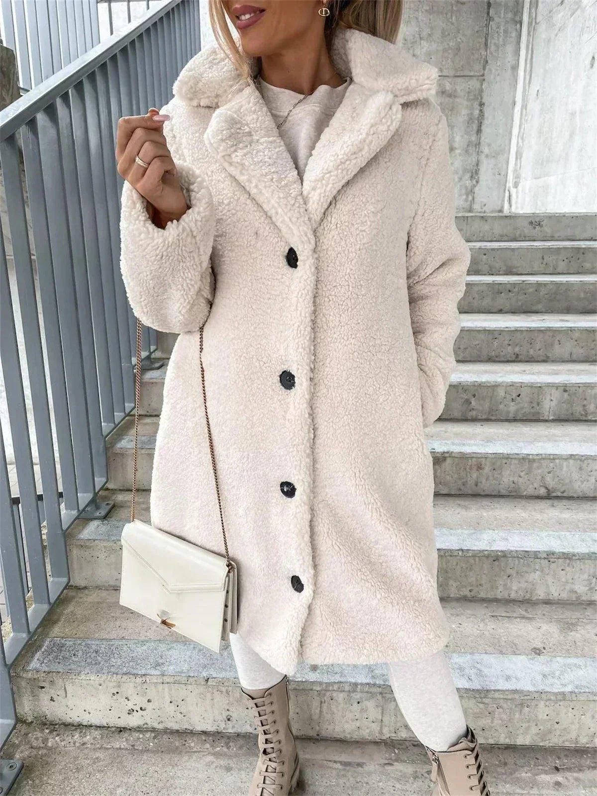 Monica - Manteau Teddy Élégant