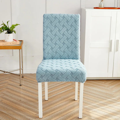 Housse de Chaise Extensible - Motif Tressé
