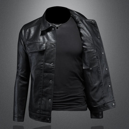 Darius™ | Veste en cuir premium style moto