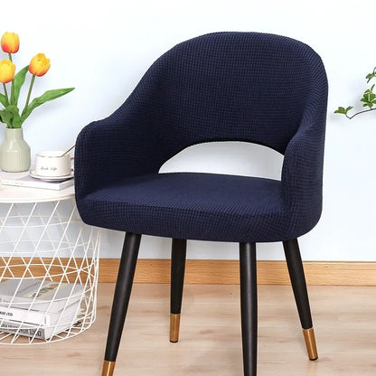 Housse Chaise Scandinave - Dossier Incurvée avec Accoudoirs