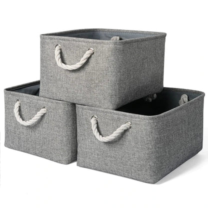 Panier À Linge - Coton Et Lin, Avec Poignée