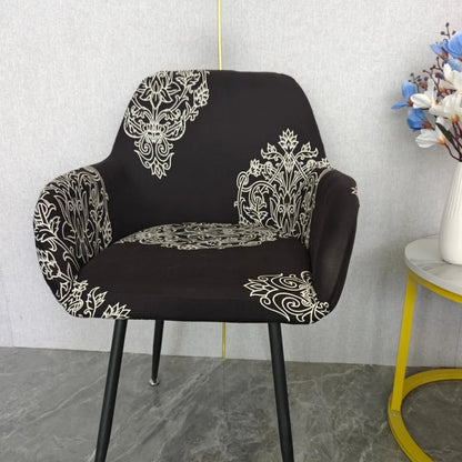 Housse Chaise Scandinave avec Accoudoirs - Avec Motifs