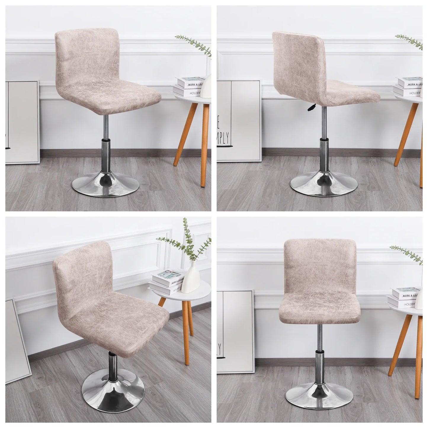Housse Tabouret Bar - Motif Doux en Velours