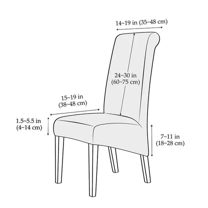 Housse de Chaise XL - Motif Tressé