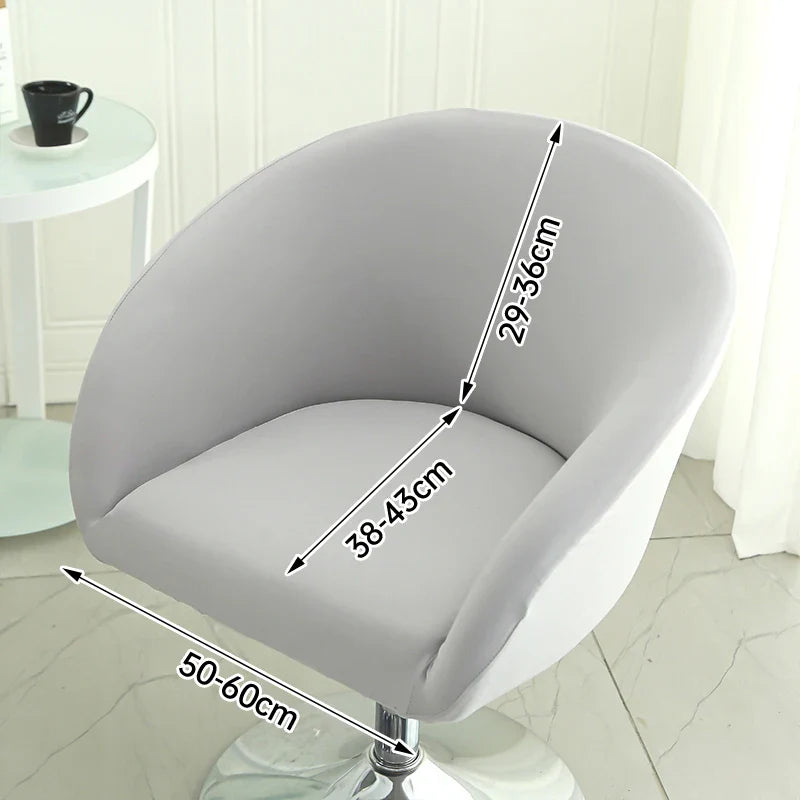 Housse Chaise Bar - Avec Motifs - Dossier Arrondi