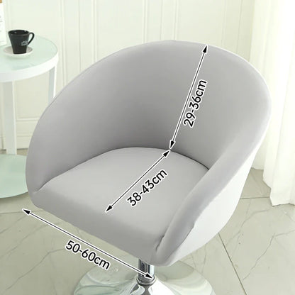 Housse Chaise Bar - Avec Motifs - Dossier Arrondi
