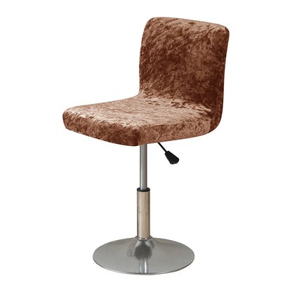 Housse de Tabouret Bar Velours Froissé