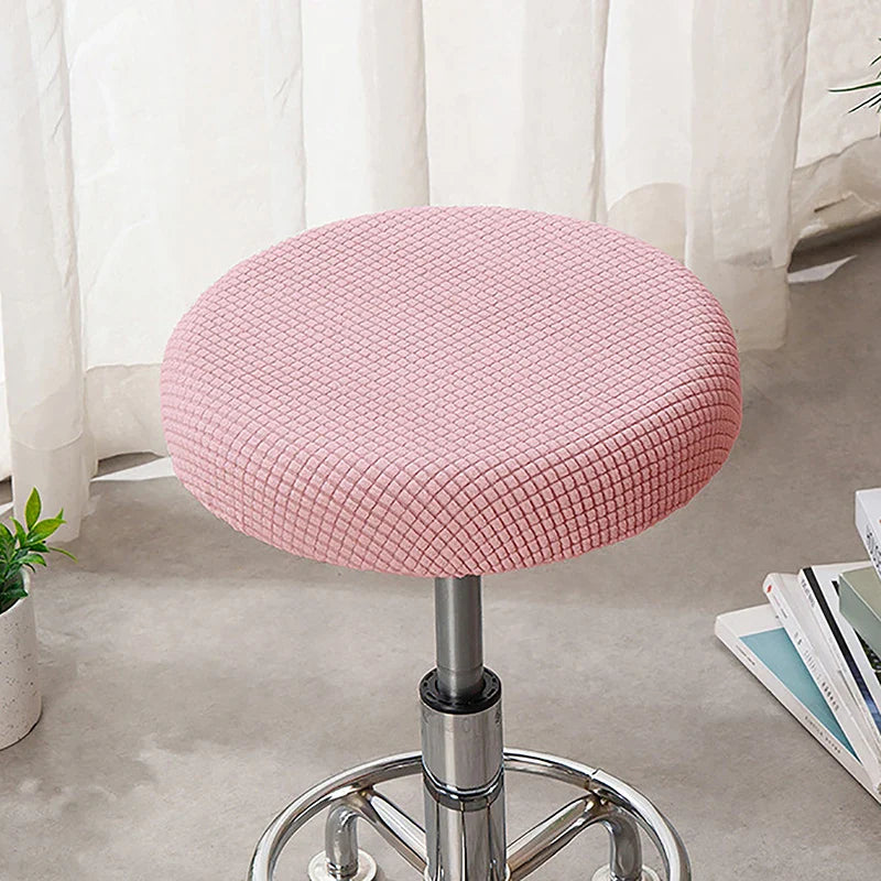 Housse Tabouret Bar Rond Jacquard