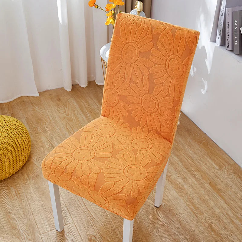 Housse de Chaise Extensible - Motif Tournesol