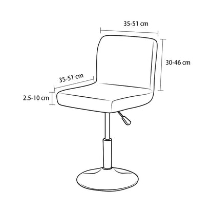 Housse de Tabouret - Velours Écrasé