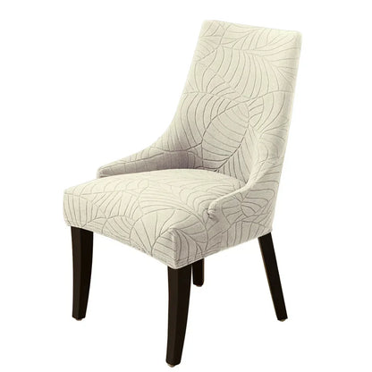 Housse Chaise Scandinave - Avec Motifs Feuilles