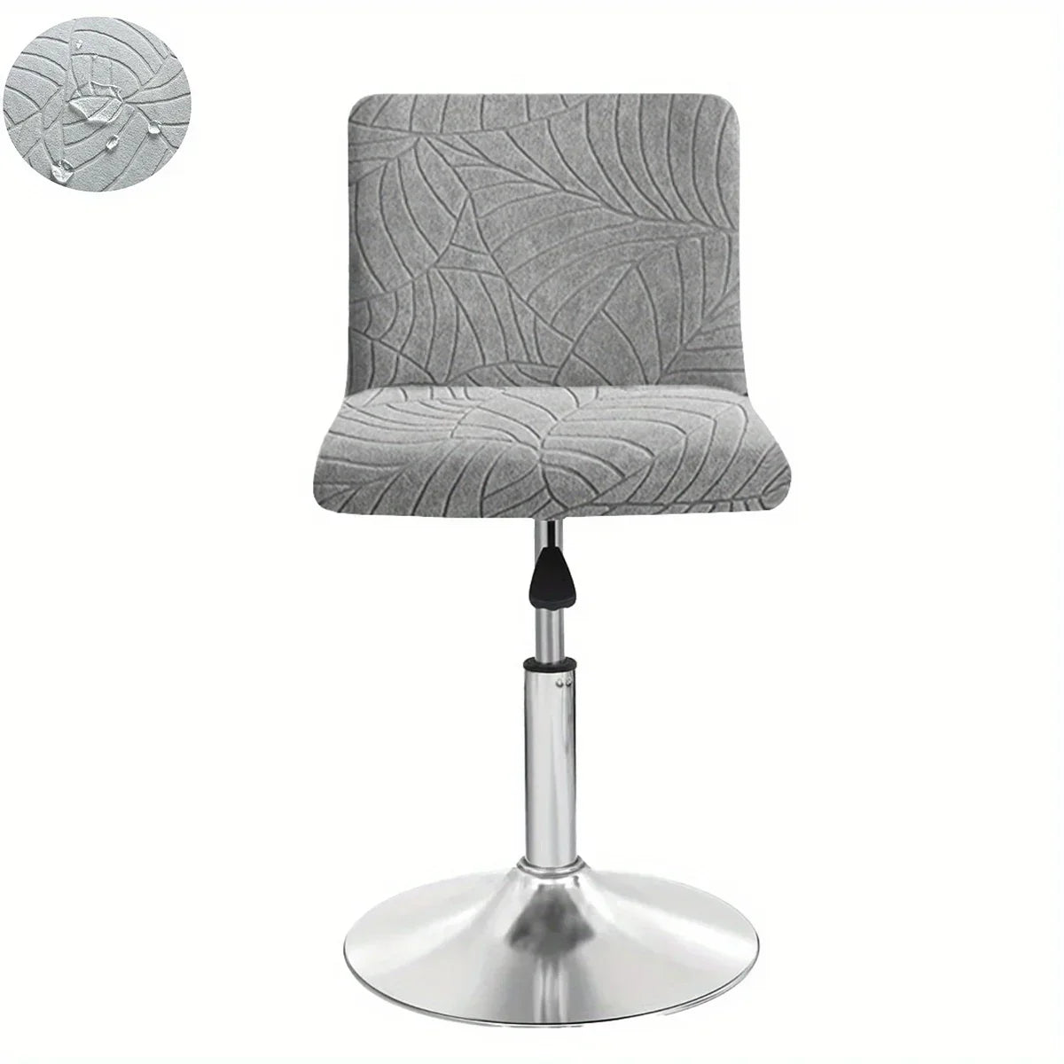 Housse de Tabouret Bar Extensible Motif Feuille