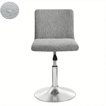 Housse de Tabouret Bar Extensible Motif Feuille
