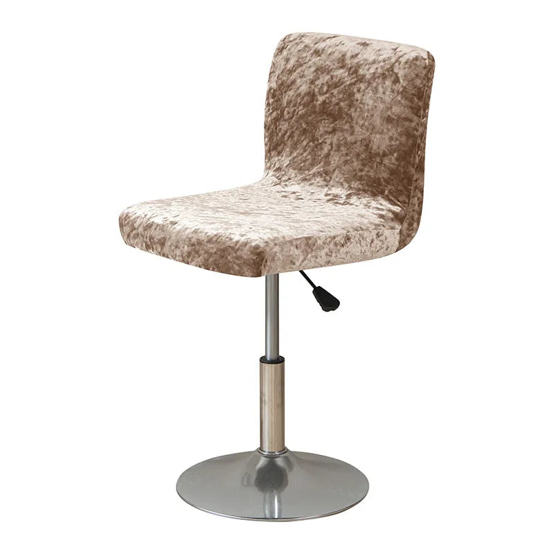 Housse de Tabouret Bar Velours Froissé