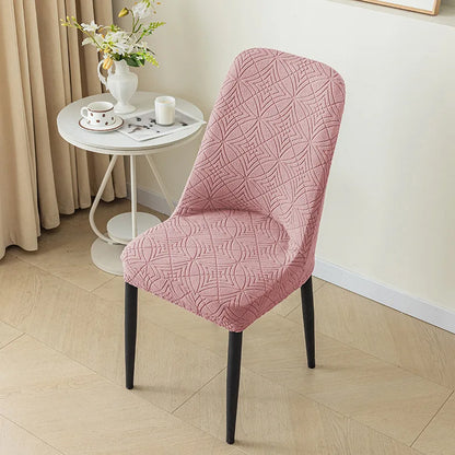 Housse de Chaise Scandinave Dossier Arrondi - Motif Gaufré