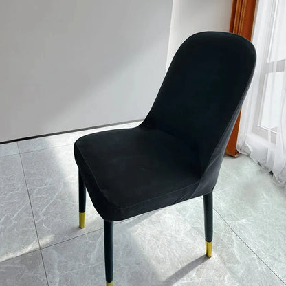 Housse de Chaise Scandinave - Velours - Dossier Arrondi