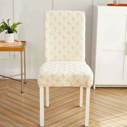 Housse de Chaise Extensible - Motif Tressé