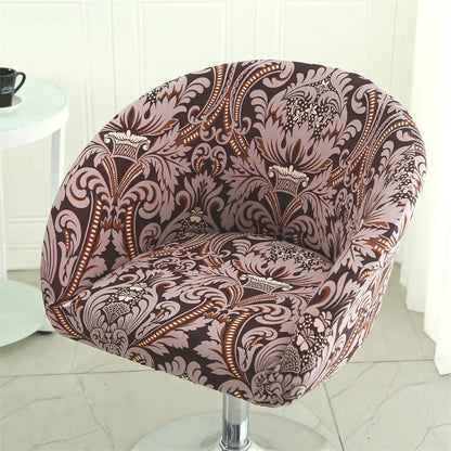 Housse Chaise Bar - Avec Motifs - Dossier Arrondi