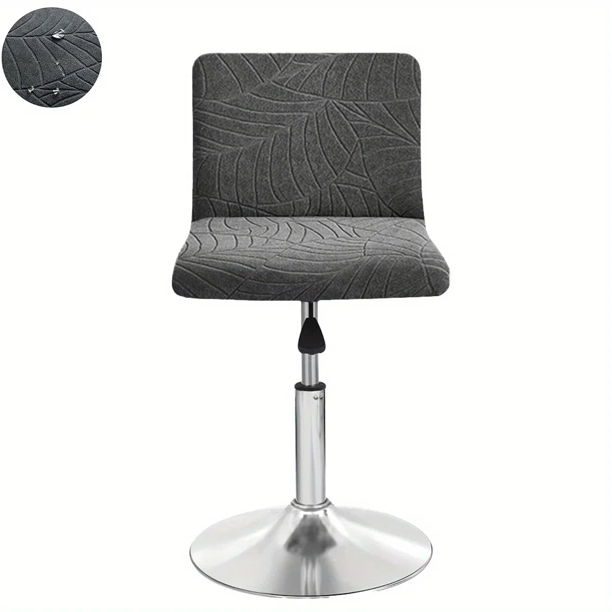 Housse de Tabouret Bar Extensible Motif Feuille
