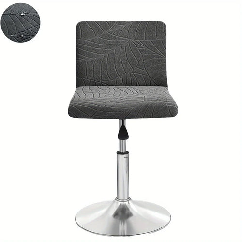 Housse de Tabouret Bar Extensible Motif Feuille