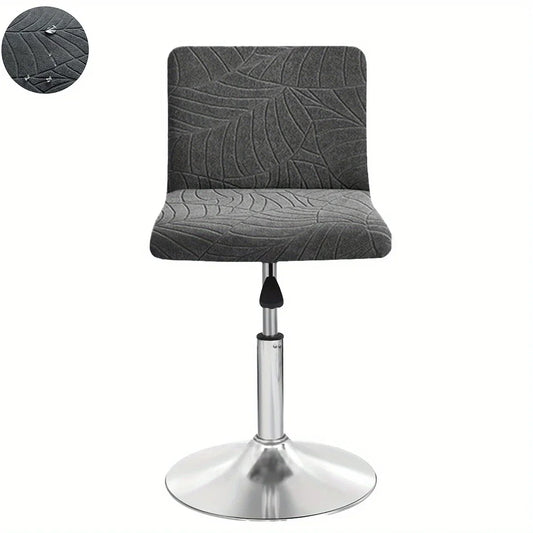 Housse de Tabouret Bar Extensible Motif Feuille