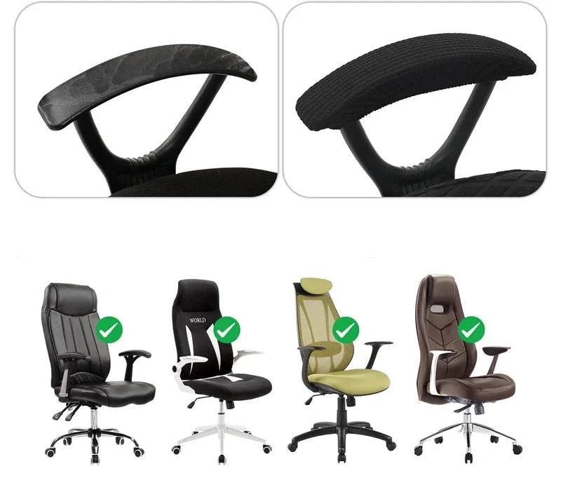 Housses Accoudoirs Chaise - Protection Élastique Lavable