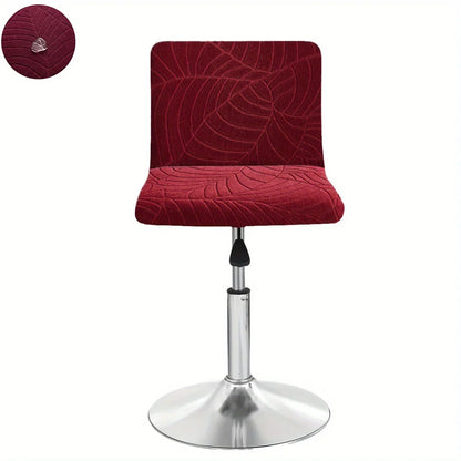 Housse de Tabouret Bar Extensible Motif Feuille