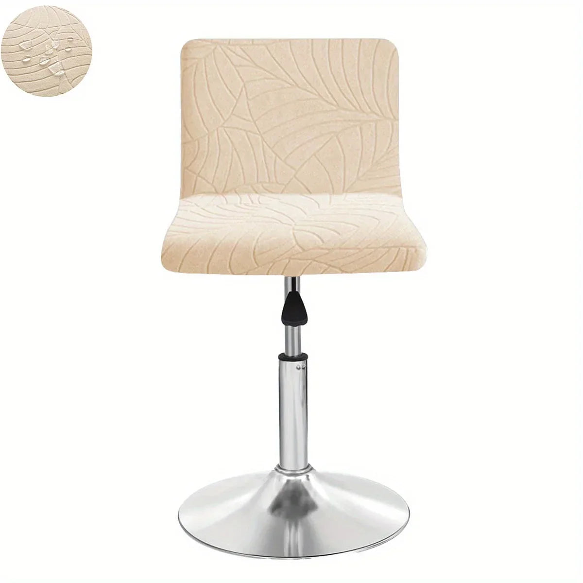 Housse de Tabouret Bar Extensible Motif Feuille