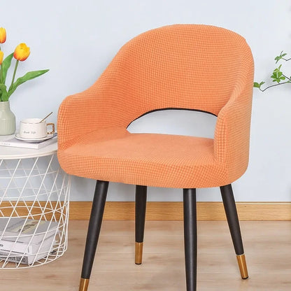 Housse Chaise Scandinave - Dossier Incurvée avec Accoudoirs