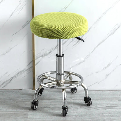 Housse Tabouret Rond - Couleur Unie