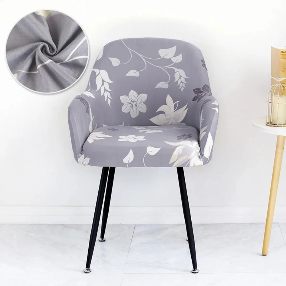 Housse Chaise Scandinave avec Accoudoirs - Avec Motifs