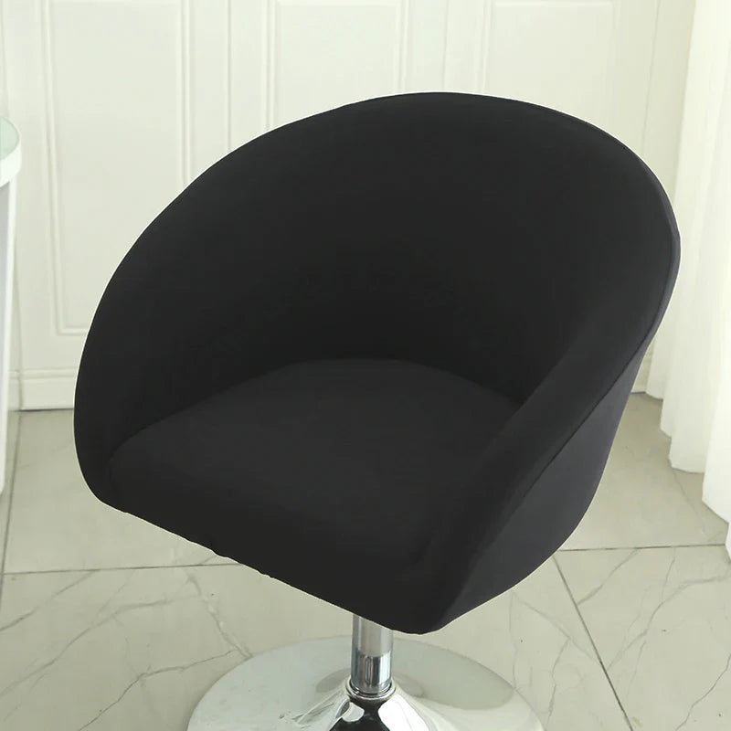Housse Chaise Bar - Avec Motifs - Dossier Arrondi