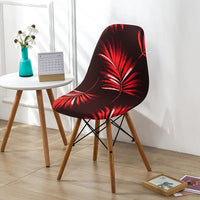 Noir avec Feuilles Rouge
