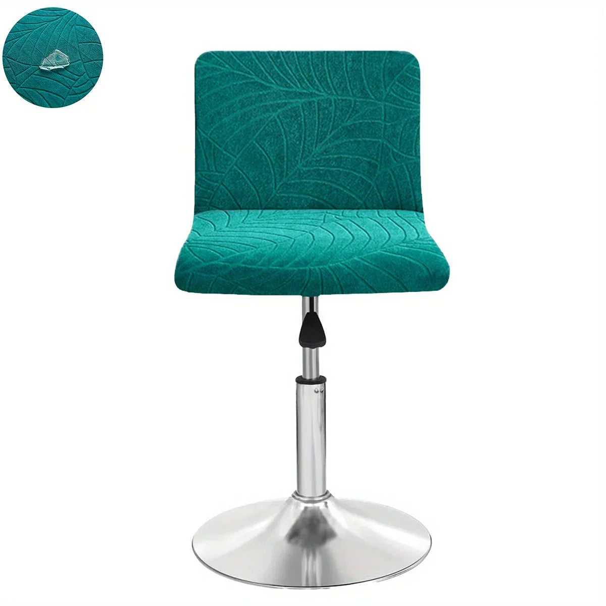 Housse de Tabouret Bar Extensible Motif Feuille