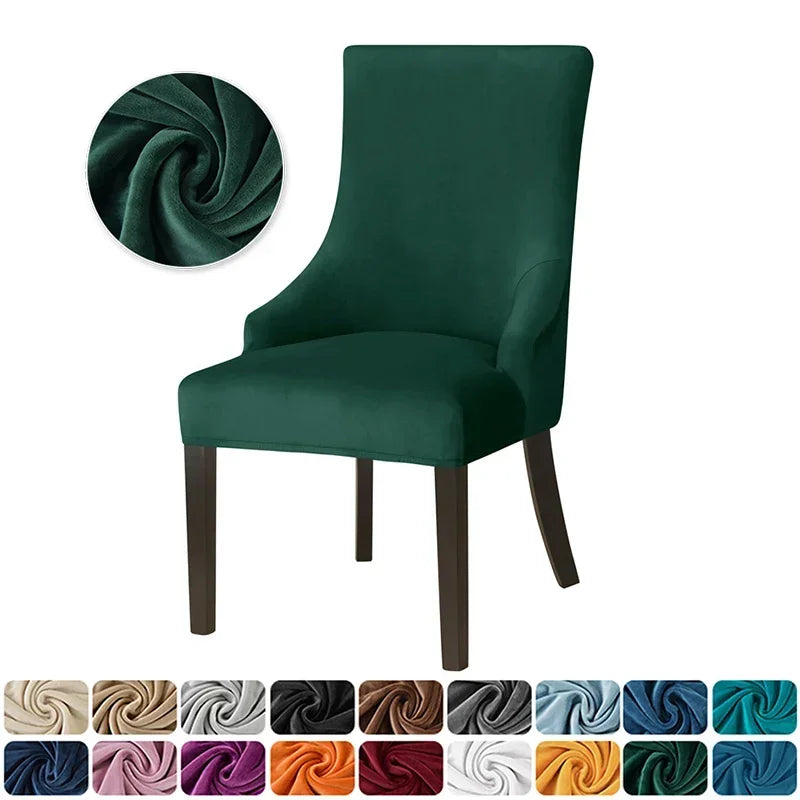 Housse Chaise Scandinave avec Accoudoirs - Velours