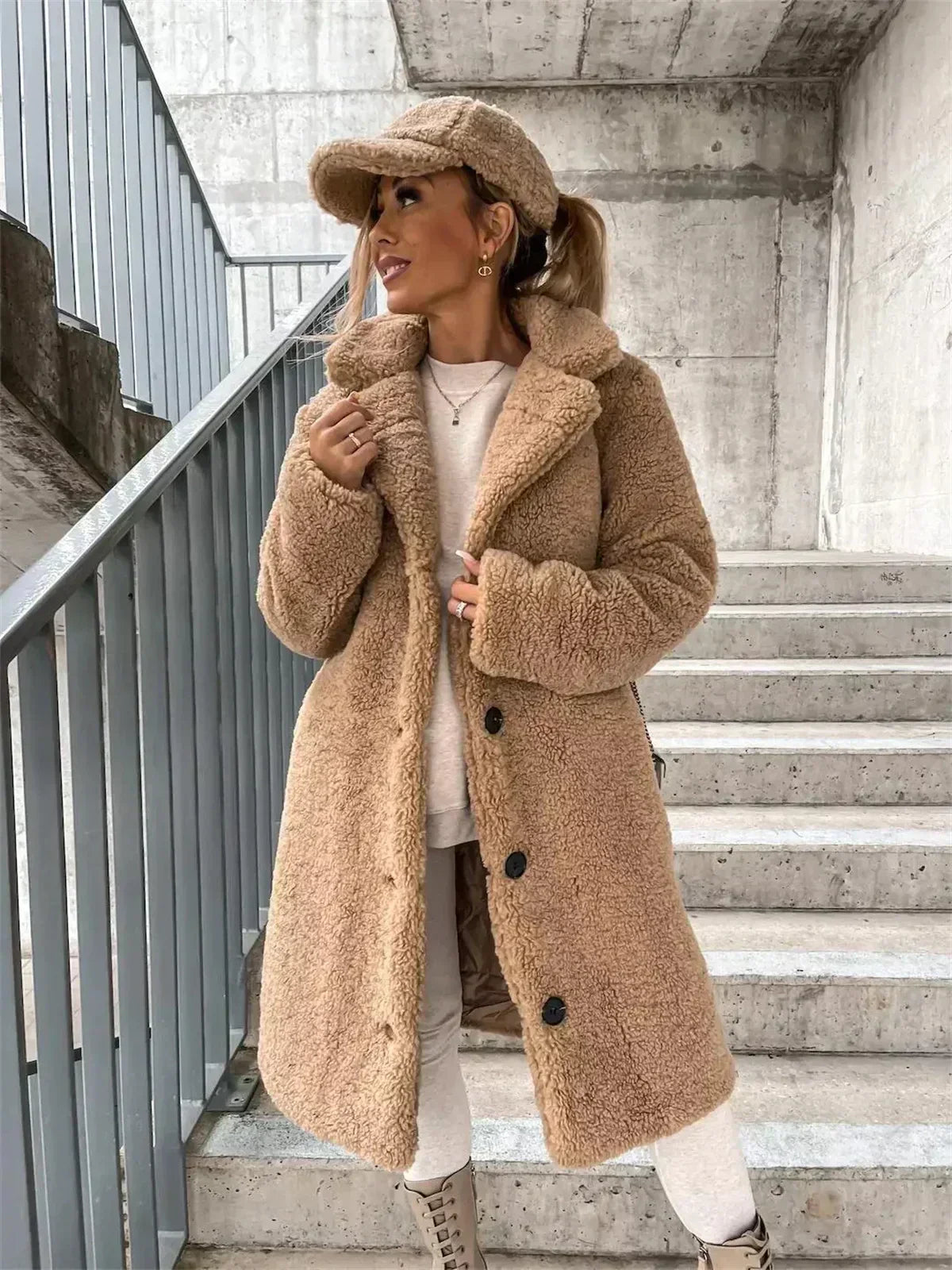 Monica - Manteau Teddy Élégant