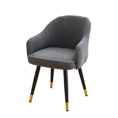 Housse de Chaise et Fauteuil Scandinave - Motif Feuille
