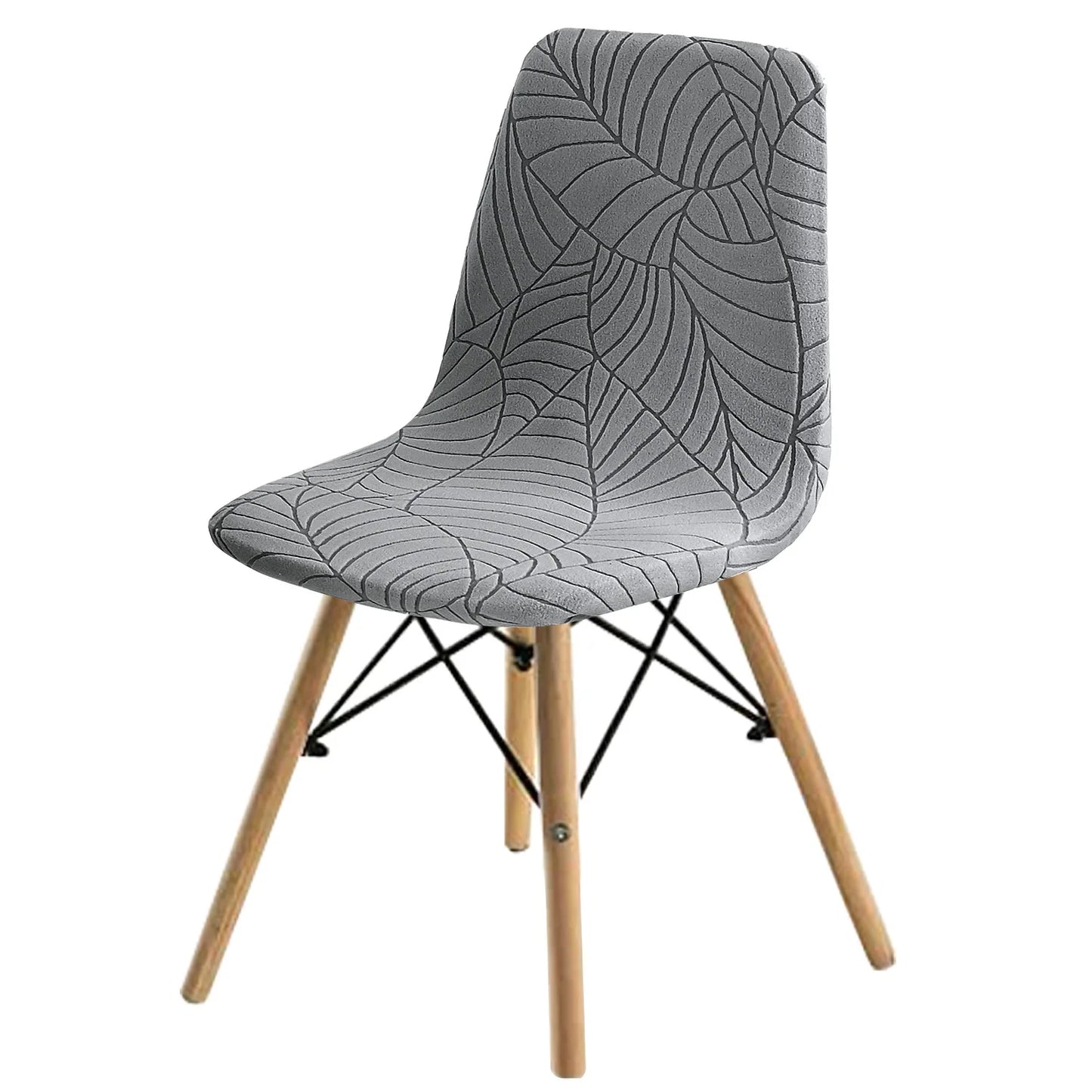 Housse de Chaise Scandinave - Motifs Feuilles