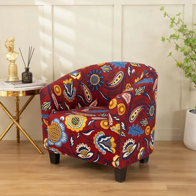 Housse fauteuil Cabriolet <br> Fleurie Colorée