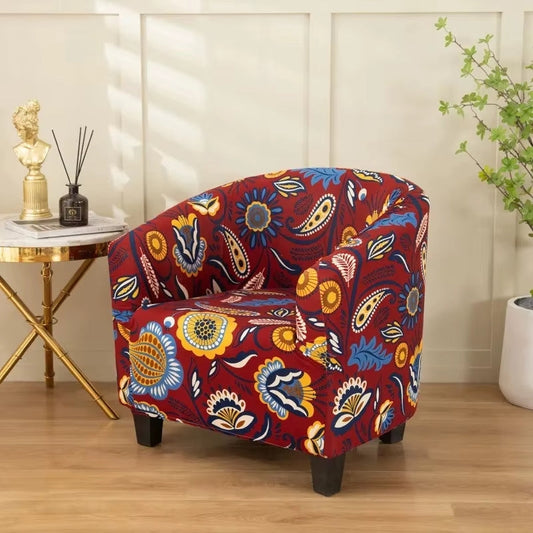 Housse fauteuil Cabriolet <br> Fleurie Colorée