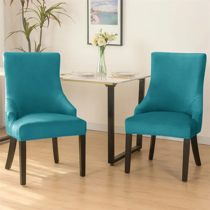 Housse Chaise Scandinave avec Accoudoirs - Velours