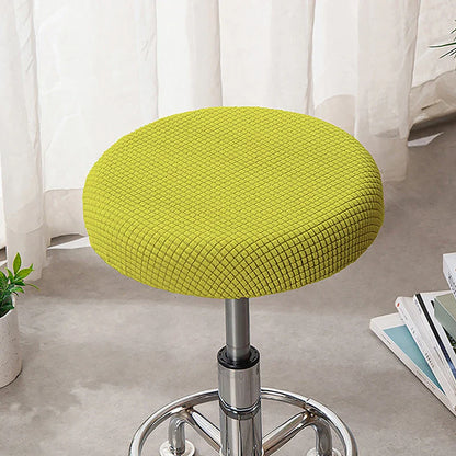 Housse Tabouret Bar Rond Jacquard