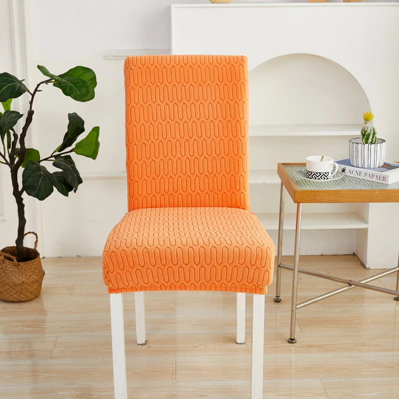 Housse de Chaise Extensible - Motif Tressé