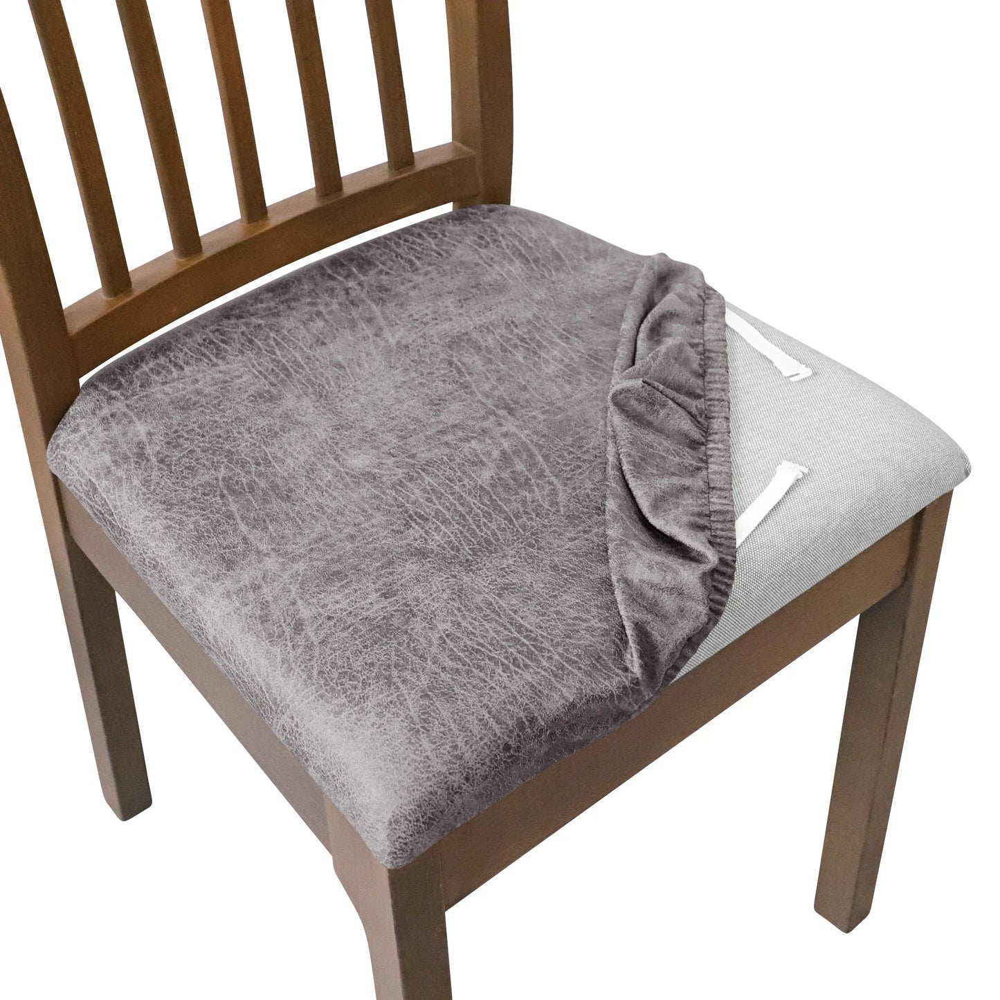 Housse Assise de Chaise - Velours Écrasé - Couleur Unie