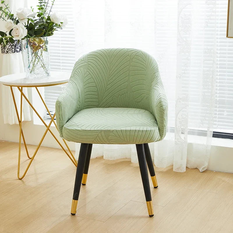 Housse de Chaise et Fauteuil Scandinave - Motif Feuille