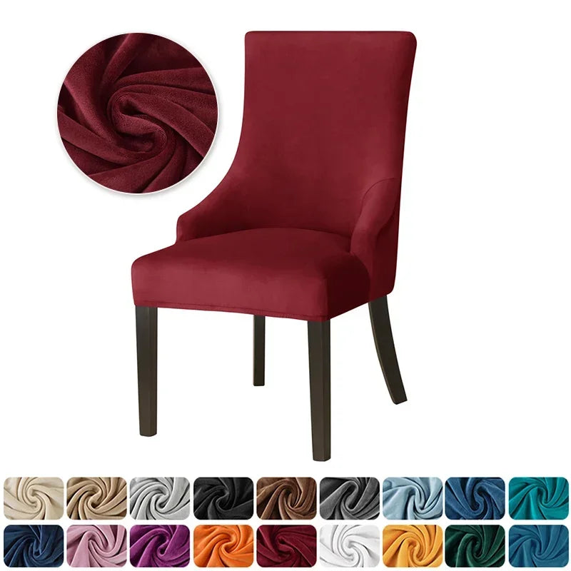 Housse Chaise Scandinave avec Accoudoirs - Velours