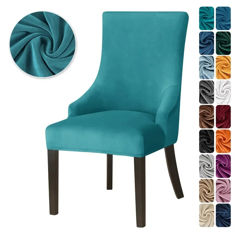 Housse Chaise Scandinave avec Accoudoirs - Velours