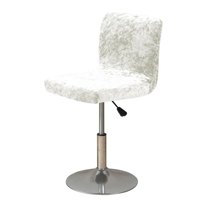 Housse de Tabouret Bar Velours Froissé