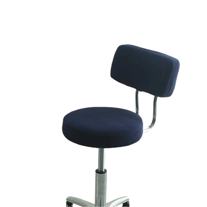 Housse de Tabouret Rond avec Dossier