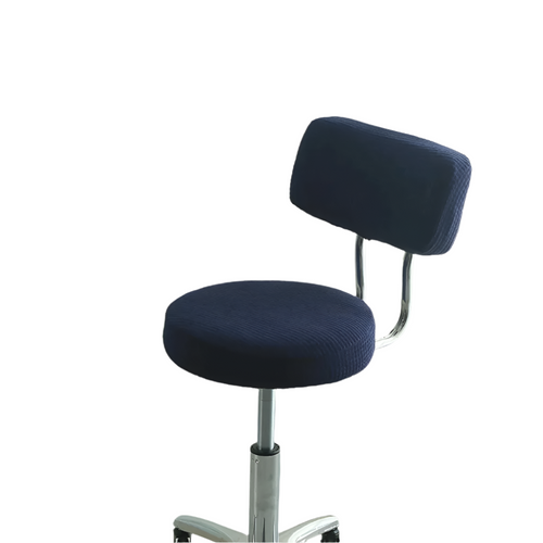 Housse de Tabouret Rond avec Dossier